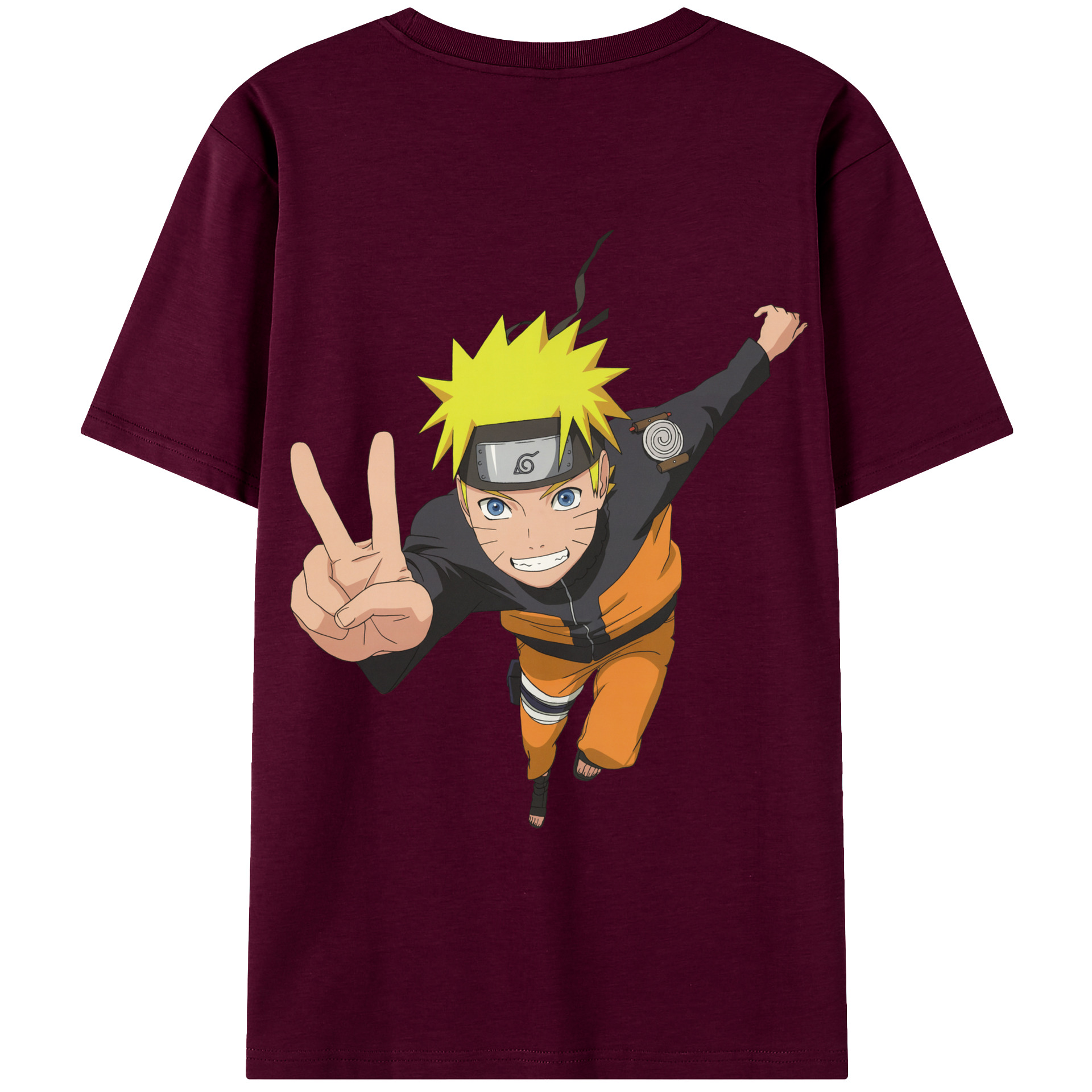 （画像用） NARUTO -ナルト- うずまき ナルト Uzumaki Naruto レディース半袖Tシャツ(バックプリント)